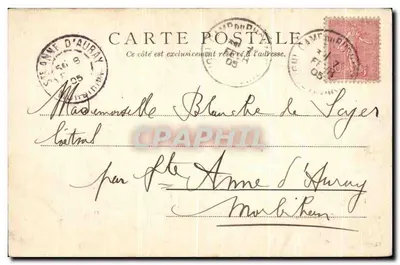 Zamek — Amboise — Paryż, nr 3452 — Rewers