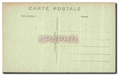 Azay-le-Rideau — Katedra — Wjazd (XI i XV w.) — A.P. — Rewers