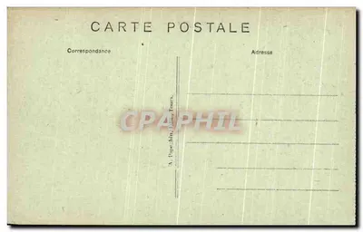 Azay-le-Rideau (Indre-et-Loire) — Teto do Grande Escalier — Medalhões dos Reis da França — A.P. n°18 — Verso