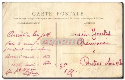 Chinon — Vieille Maison rue Voltaire — B. F., Paris — Verso