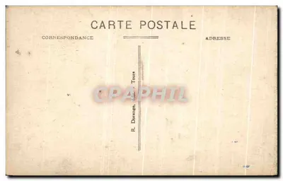Chinon (Indre-et-Loire) — Estátua de Joana d'Arc por Rouleau — editor R. Doreange, Tours — Verso