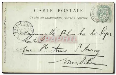Langeais — Zamek, Façada zachodnia — kolekcja ND Phot, nr 162 — Rewers