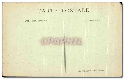 Luynes (Loir-et-Cher) — O Castelo (século XV) e a Escada — A. P. — Verso