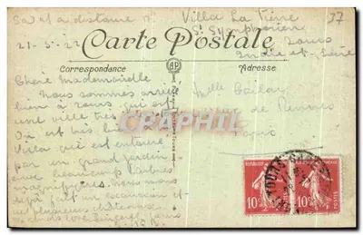 Luynes (Loir-et-Cher) — Pałac, Façada Południowo-Zachodnia — A.P. — Rewers