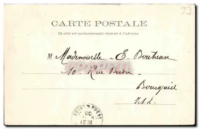 Montbazon — O velho Castelo — J.B. — Ed. A. Pithiau — Verso