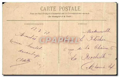 Bordeaux — Monument des Girondins — Groupe Sud — éditeur BR - 642 — Verso
