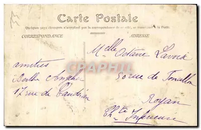 Bordeaux — Porte du Caillau ou du Palais — Édition spéciale 'Aux Dames de France'. — Verso