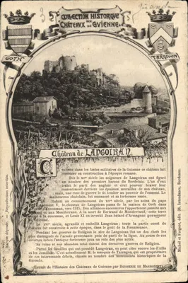 Castelo de Langoiran — Coleção Histórica dos Castelos de Givienne — edição Michel e Forgeot, n°38