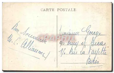 L'ESTELLE-CESTAS (Gironde) — Castelo cercado por árvores — Guillier Frères, editor, Libourne — Verso