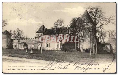 Sauternes perto de Langon — Castelo Tquem — Henry Guillier, 31, 44 rue Prouvence, Libourne