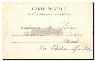 Cérons (Gironde) — Entrada principal do castelo de La Tour — Henry Guillier, 31, 42 bis, rua Fosséneuve, Libourne — Verso