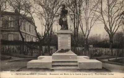 PAUILLAC-en-MÉDOC (Gironde) — Monumento aos Mortos da Guerra (1914-1918) — Place Gabriel Gachet — Guillier frères, Linourne