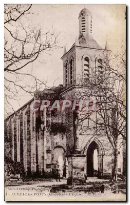 Cubzac-les-Ponts (Gironde) — A Igreja — Marcel Delloy, Phototypie, M. 19