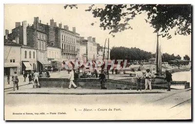 Blaye - Cours du Port — Brunette e Simon, imp.-édit. — Foto Chabot, n°7