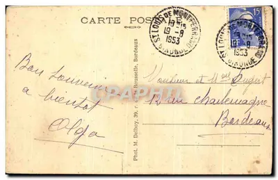 Saint-Louis-de-Monferrand (Gironde) — Castelo Lagaucherie — M.D. — Verso
