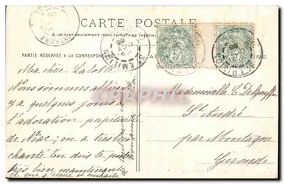 Langon - Castelo do Rivet — Henry Guillier, rua Fondeneuve, n°3158 — Verso