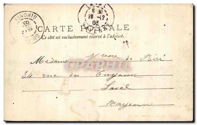 Savignac-sur-l'Isle, blisko Libourne — Zamek Savignac — Jenry Guillier, 31, 42 bis i 44, ulica Fonneuve — Libourne — Rewers