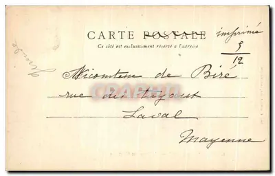 Bommes-Sauternes — Castelo do Vigneau no Vte de Pontac — Imp. J. Boumazeille, editor Langon — Verso