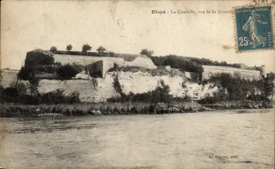 Blaye - A Cidadela, vista da Gironde — A. Baron, editor
