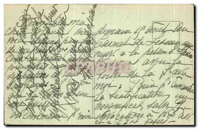 Tizac de Lapouyade (Gironde) — Castelo La Garenne — Ed. A. Bordier — Verso
