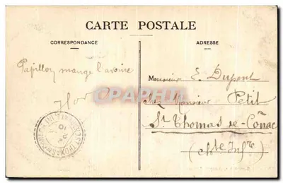 Montendre — Il Castello — Marcel Delboy, fototipia, Bordeaux — Verso