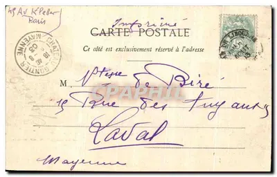 Castelo de Monbadon perto de Libourne — XIV — Henry Guillier, 42 bis e 44, rue Fumouze — Verso
