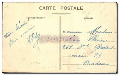 Castelo de Ramondon e seu parque — A Cote d'Argent — Henry Guillier, rua Fonneuve, Capian (Gironde) — Verso