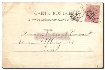 Pessac perto de Bordeaux — Castelo Cru, Bellegrave — Marcel Delbouy, editor Bordeaux — Verso