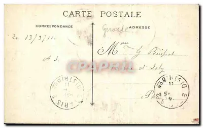 La Brède - Castelo de Montesqueu — XIIIº século — Cliché Panajou frères, Bx. — Verso