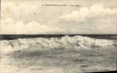 Bernières-sur-Mer — Uma onda — Foto A Delaunay, St Aubin