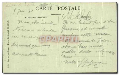 Paray-le-Monial — Kaplica Appeleńcji ozdobiona na cele jubileuszowe dla św. Marguerite-Marie — Libr. Bouhelou-Bossat — Rewers