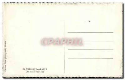 Lago di Montriond — Thonon-les-Bains — Edizione Pons — Verso