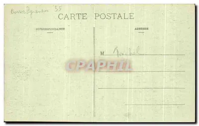 CAMBO-les-BAINS — A Igreja e a Montanha — Marcel Delboy, fototipia, Bordeaux — Verso
