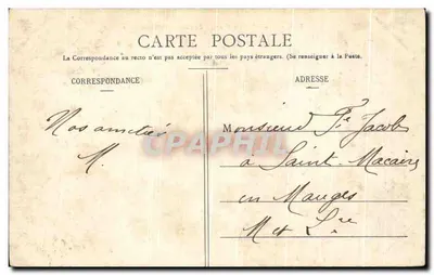 Vouvant - Clos du Château de Moncontour — H.B. - 13 — wydawca H.B. — Rewers