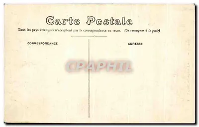 Carta Postal — Apenas o frente — texto impresso — Verso