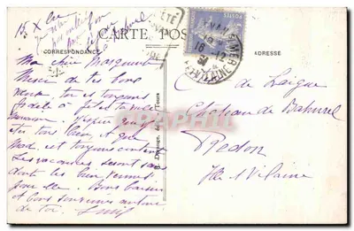 Cormery (i-et-L.) - Logis abbatial (lado Norte) — R. D. — Verso