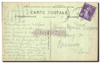 Fondettes (I.-et-L.) — Zamek Essay — R. Dorange, wydawca — Rewers