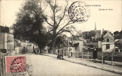 Saint-Avertin — Entrada do Ponte — editor W. G. Ménier