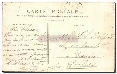 Saint-Avertin — Entrada do Ponte — editor W. G. Ménier — Verso