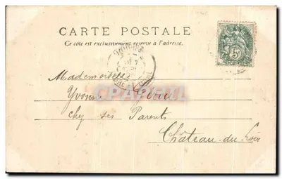 La Lanterna di Rochecorbon — Escursione da Tours a Vouvant, 15 aprile 1903 — Girou M. — Verso