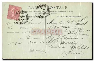 Rochecorbon, a Pierre Tombée — Environs de Tours — G.L.T. — Verso