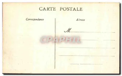 La Clautière - Perrussan (Indre-et-Loire) — Kasteel met zandstenen dak en balustrade — uitgever niet zichtbaar — Achterkant