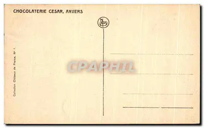 Castelo da Islette — perto de Tours — Castelos da Loire, editor N. RIS, n° 1 — Verso