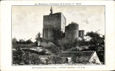 Montbazon (Indre-et-Loire) — Velho castelo — Les Monuments historiques de la France (1ère Série).