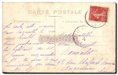 Preuilly-sur-Claise (Loir-et-Cher) — Zamek — Wydawca: P. Vignon, Neuvy — Rewers