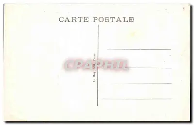 Genillé (Indre-et-Loire) — O Castelo — Vista principal — Bureau dépôtitaire — Verso