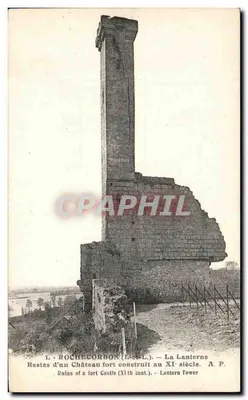 Rochecorbon (Loir-et-Cher) — Ruínas de um castelo fortificado do século XI — A Lanterna — Editor E. Dupré, Tours