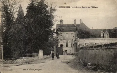 Bourgueil (Loir-et-Cher) — Entrada da Abadia — Edit. F. Samson, Bourgueil