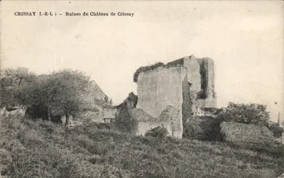 Crissay I.&-L. — Ruines du Château de Crissay — Edit. Guiard