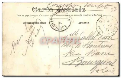 Gizeux (I.-e-L.) — O Castelo — Verso